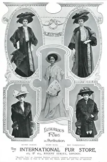 Images Dated 3rd October 2018: Advert for International Fur Store 1907