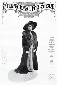 Images Dated 1st November 2019: Advert for International Fur Store 1908