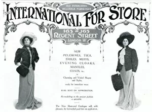 Images Dated 4th November 2019: Advert for International Fur Store 1908