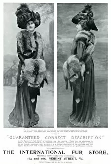 Images Dated 25th September 2018: Advert for International Fur Store 1909