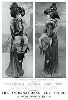 Stole Prints: Advert for International Fur Store 1909