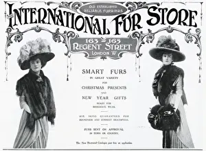 Advert for International Fur Store 1909