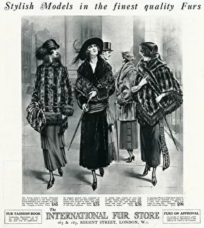 Images Dated 20th October 2017: Advert for International Fur Store 1922