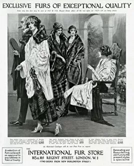 Tone Gallery: Advert for International Fur Store 1923