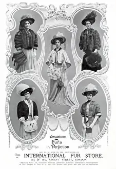 Stole Prints: Advert for International Fur Store