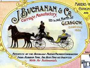 Images Dated 6th March 2019: Advert, J Buchanan & Co, Carriage Makers, Glasgow