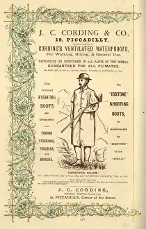 Advert, J C Cording, waterproof clothing and footwear