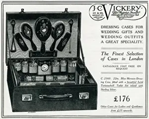 Jewellers Prints: Advert for J. C. Vickery dressing case 1920