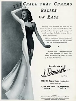 Lingerie Gallery: Advert for J. Roussel lingerie 1939