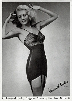 Girdles Gallery: Advert for J. Roussel underwear 1948