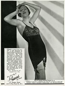 Girdle Gallery: Advert for J. Roussel womens underwear 1933