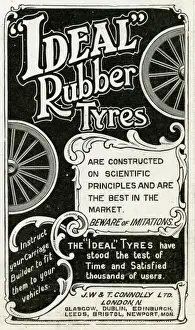 Connolly Prints: Advert for J. W & T. Connolly Ltd rubber tyres 1905