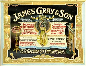 Fittings Gallery: Advert, James Gray & Son, Edinburgh, Scotland