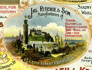 Manufacturers Gallery: Advert, James Ritchie & Son, Edinburgh, Scotland