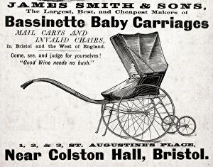 Manufacturers Gallery: Advert, James Smith & Sons, Baby Carriages