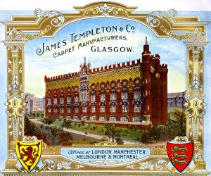 Advert, James Templeton & Co, Glasgow, Scotland