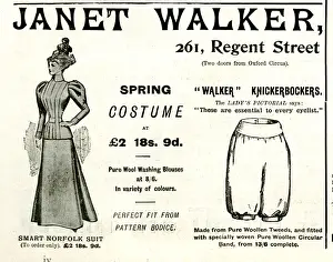 Knickerbockers Prints: Advert, Janet Walker, Womens Fashions