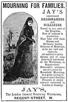 1888 Collection: Advert for Jays of London Mourning for families