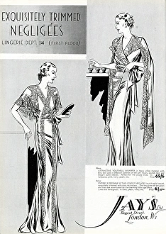 Nightie Gallery: Advert for Jays negligees 1936