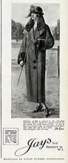 Jays Prints: Advert for Jays womens coats 1923