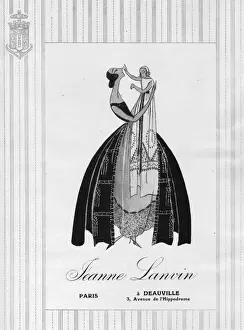 Jeanne Prints: Advert for Jeanne Lanvin, 1922, Paris