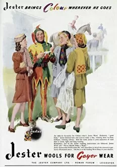 Advert for Jester wool 1947