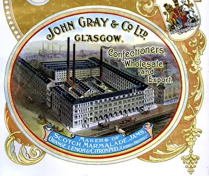 Confectioner Prints: Advert, John Gray & Co Ltd, Marmalade and Jam, Glasgow