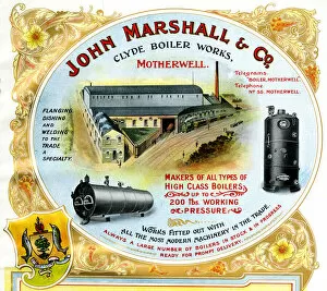 Motherwell Collection: Advert, John Marshall & Co, Motherwell, Scotland