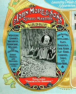 Paving Collection: Advert, John More & Sons, Quarry Masters, Airdrie