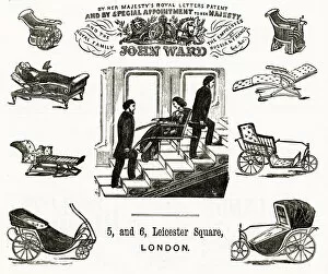 Images Dated 29th December 2017: Advert for John Ward invalid chairs 1870s