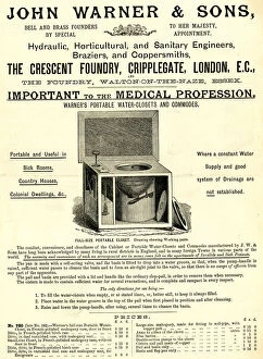 Advert, John Warner & Sons, Cripplegate, London
