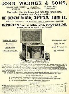 Naze Prints: Advert, John Warner & Sons, Cripplegate, London