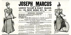 Advert, Joseph Marcus, Ladies Tailor