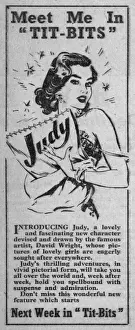 Judy Prints: Advertisement for Judy, featured in Tit-Bits
