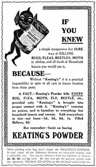 Images Dated 23rd March 2011: Advertisement for Keatings Powder