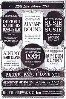 Records Gallery: Advert for Keith Prowse music dance hits, 1925