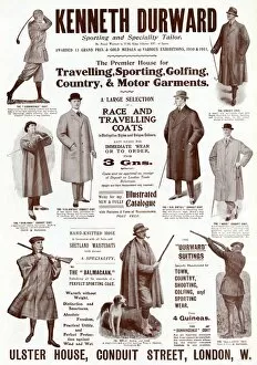 Images Dated 18th October 2017: Advert for Kenneth Durward outdoor wear 1915
