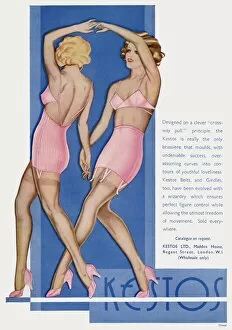 Girdles Gallery: Advert for Kestos lingerie 1935