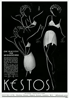 Images Dated 6th July 2012: Advert for Kestos lingerie 1936