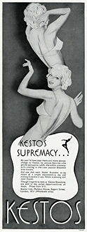Images Dated 2nd August 2016: Advert by Kestos lingerie 1937