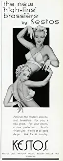 Bras Prints: Advert for Kestos lingerie 1939