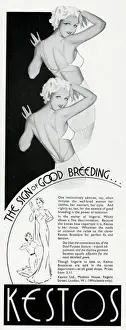 Bras Prints: Advert for Kestos lingerie