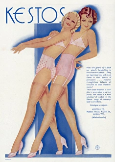 Girdles Gallery: Advert for Kestos underwear 1934