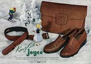 Pebble Gallery: Advert for King Cole by Joyce California shoes 1946