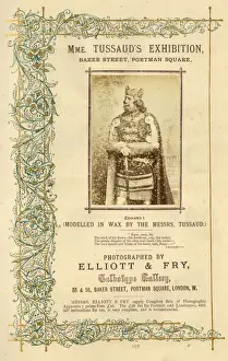 Elliott Prints: Advert, King Edward I in Madame Tussauds Waxworks