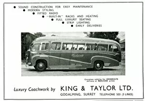 Taylor Collection: Advert, King & Taylor Ltd, Godalming, Surrey