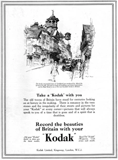 Images Dated 22nd October 2014: Advert for Kodak, 1927