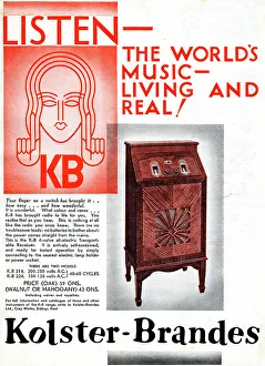Mahogany Prints: Advert, Kolster-Brandes, KB Radio