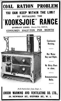 Advert for Kooksjoie range cooker 1918