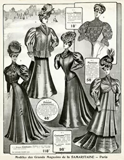 Images Dated 17th October 2017: Advert for La Samaritaine womens clothing 1906
